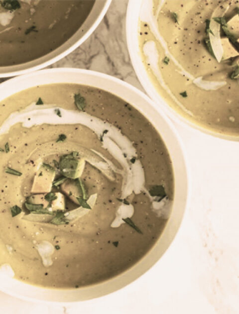 Chilled Avocado Soup with Lime and Chili