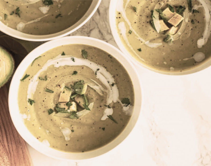Chilled Avocado Soup with Lime and Chili
