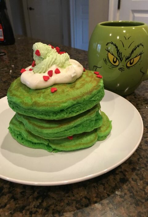 Copycat IHOP Grinch Pancakes Recipe