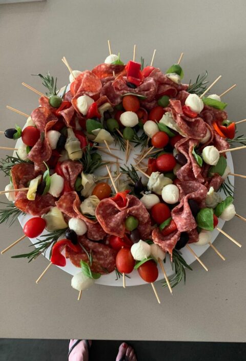 HOLIDAY ANTIPASTO WREATH